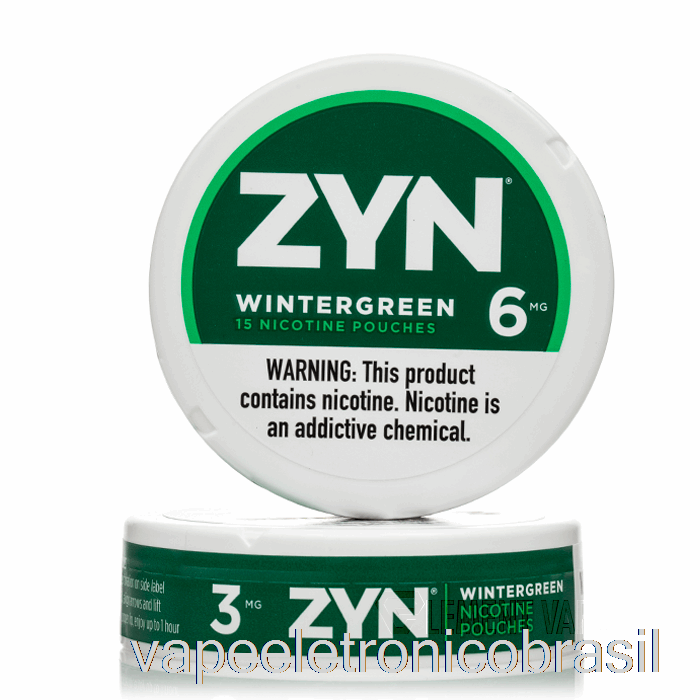 Bolsas De Nicotina Zyn Vape Recarregável - Gaultéria 3mg (pacote Com 5)